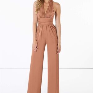 Azazie Bronzer Bridesmaids Jumpsuit